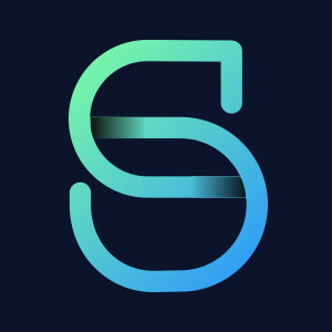 Letter S geometric line logo vector