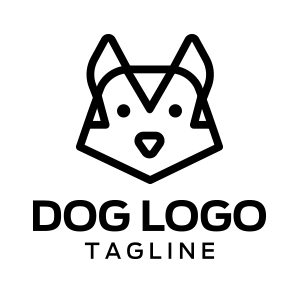 husky dog head logo